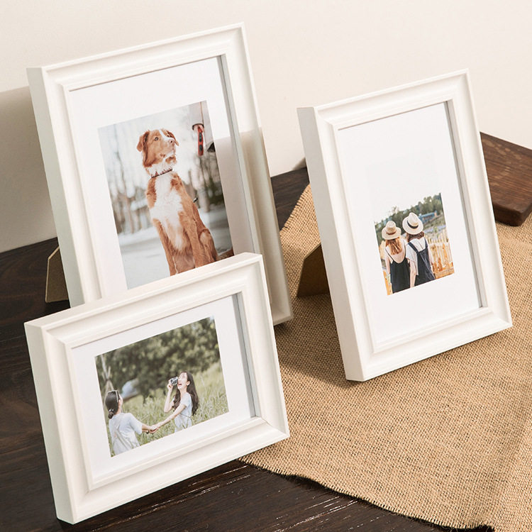Retro solid wood large photo frame decoration Table 6-inch 7-inch 8-inch 10-inch 12-inch photo washing wooden mounting frame wall hanging