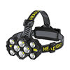 Cross-border new 10 core LED super bright headlight usb rechargeable COB bright headlight outdoor headlamp wholesale