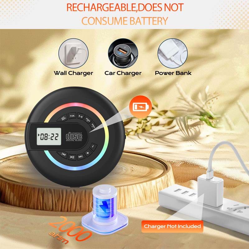 Cross-Border Portable Music Player Cd Player English Language Learning Device Bluetooth Speaker Audio Music