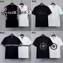 VE micro wide version loose embroidery short sleeve T-shirt 240g cotton round neck T men's short sleeve jacket cross-border half sleeve T