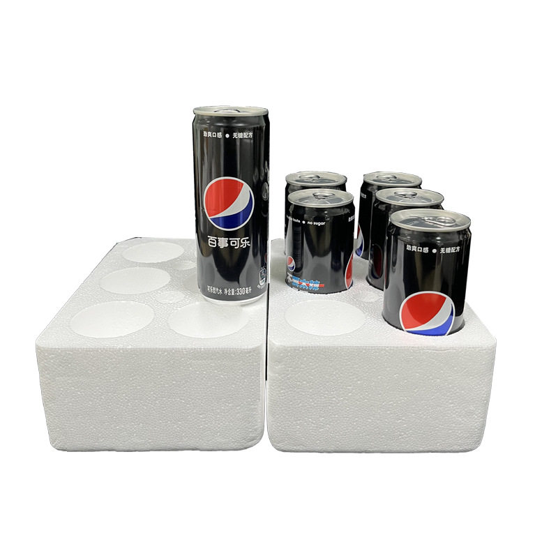 Fine bottle cans 330ml foam box in 6 cans Sprite beer RIO express packaging special anti-fall