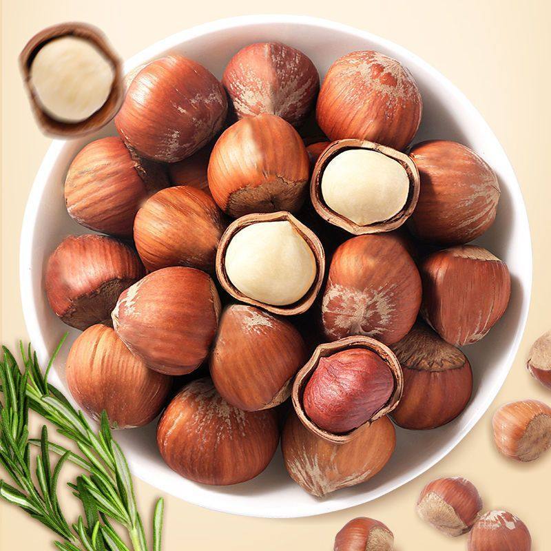New large hazelnut 2kg bag original opening hazelnut northeast thin skin fried nuts snacks wholesale price 5g factory