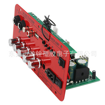 100W High Power Bluetooth Subwoofer 12V/24V/220V One High and One Low Modified Bucket Audio Amplifier Dual Microphone