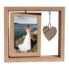 Wooden Rotating Photo Frame Ornament for Home Use 6inch Desktop Decoration Heart-Shaped Direct from Manufacturer Photo Album Home Picture Frame