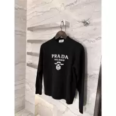 P home 22 autumn and winter new classic letter logo jacquard casual loose Joker wool sweater