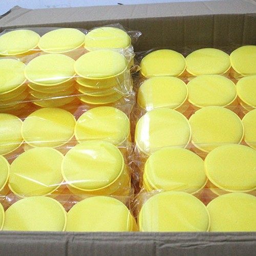 Cross-border car waxing sponge pressing edge small sponge polishing sponge car washing sponge beauty cleaning and maintenance cleaning supplies