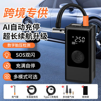 New car air pump portable car air pump multifunctional emergency mobile phone charging treasure tire air pump