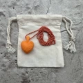 Orange love necklace