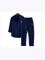 Long sleeves and trousers navy blue