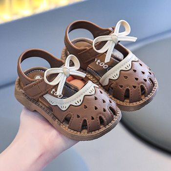 Girls' Sandals Summer Girls' Plastic Anti-urine Soft Sole Non-slip Small and Medium-sized Children's Baby Sandals 01-2-3 Years Old