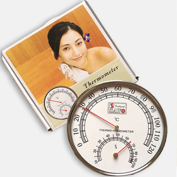 High temperature temperature and humidity meter A5 sauna room bathroom temperature and humidity meter metal shell 0-120 degree thermometer