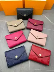 European and American Foreign Trade Wallets Cross-Border Supply Women's 70% off Wallet Diamond Pattern Lv Genuine Leather Wallet High Quality Original Version