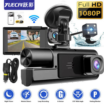 A22 driving recorder 3 camera HD 1080P three lens with reversing image with WIFI car DVR