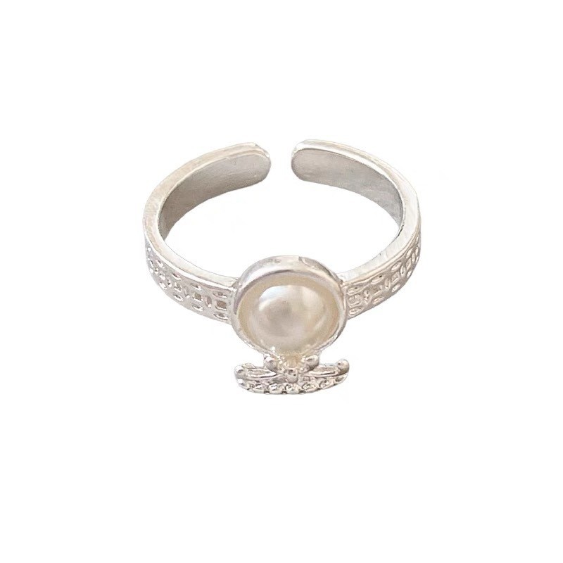 2025 New Index Finger and Middle Finger Personalized Ins Trendy Japanese and Korean Adjustable Finger Simple Mix and Match Plain Silver Ring for Women