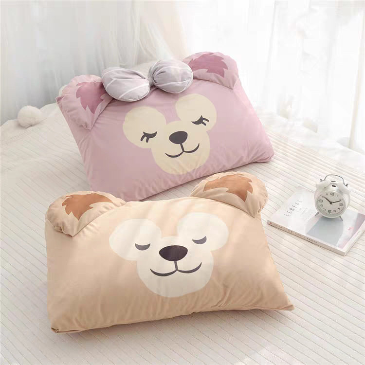 Sleeping Beauty Series Rose Bear Rabbit Pillowcase Single Pillowcase Couple Cute Large Pillowcase