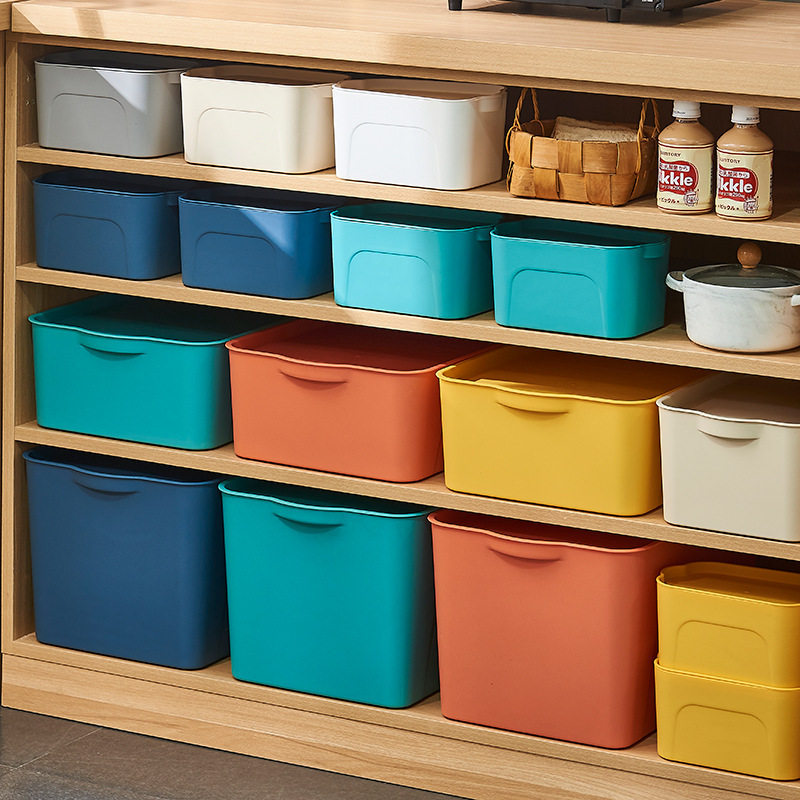 Clothes Storage Box Plastic Toy Cabinet Snack Sundry Storage Box Large Home Wardrobe Clothing Storage Box