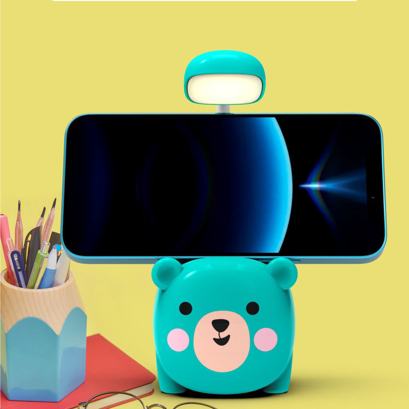 New Cartoon Creative Pen Holder desk lamp student eye protection charging night light folding hose LED lamp gift gift