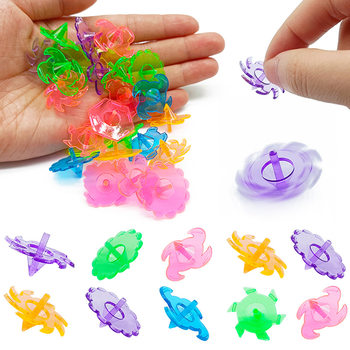 Cross-border party small toys transparent small top plastic lace color turn students kindergarten small gift toys