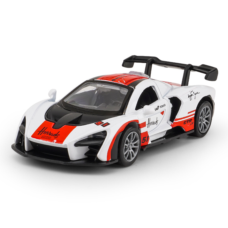 跨境外贸儿童玩具男孩益智仿真1:36合金跑车模型玩具车子地摊玩具