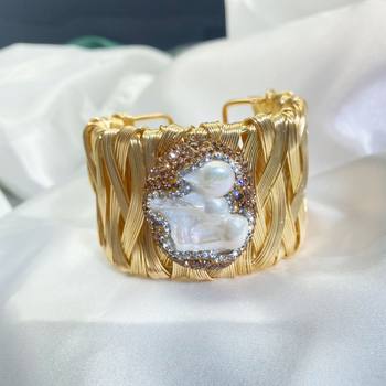 Natural baroque bracelet 2023 new design sense jewelry Joker niche jewelry factory direct wholesale