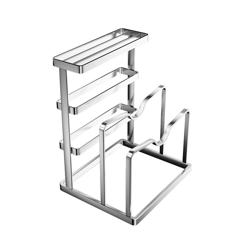 Kitchen Knife Rack Storage Rack Multifunctional Countertop Chopping Board Rack Chopsticks Cage Household Cutting Board Knife Storage Rack