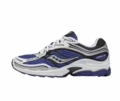 Silver blue men's shoes