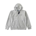 Zipper cardigan light gray---black label