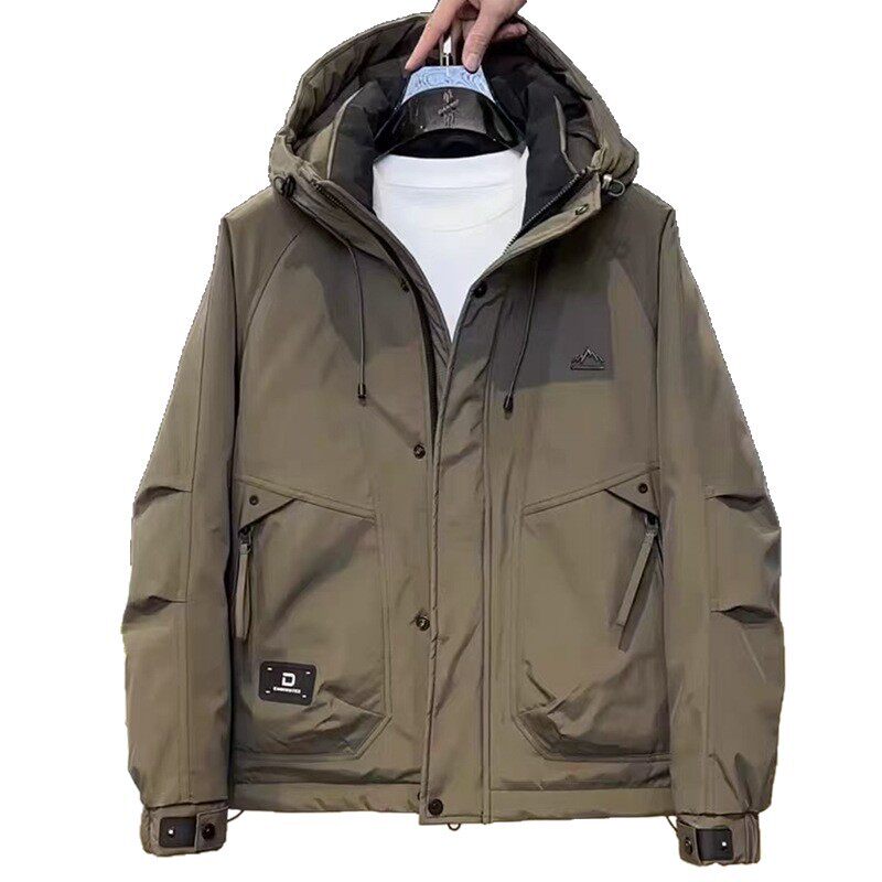 Men's down Jacket Winter Thickened 2025 New Style Warm and Cold-Proof Clothing Loose Large Size Outdoor Jacket Workwear Coat