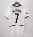 Champions league version 0203mu second guest jersey no. 7 beckham, printed armband