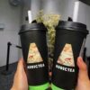 Commercial Disposable 90 Caliber Hollow Double-Layer Paper Cup for Hot Drinks, Anti-Scalding 500ml Custom Logo Milk Tea Cup