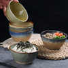 New Vintage Minimalist Ceramic Bowl Underglaze Color Craft Household Noodle Bowl Exquisite Open Rice Bowl Housewarming Gift Wholesale