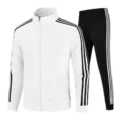 Three bars suit# White (2 pieces)
