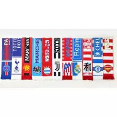 Paris Juventus Real Madrid Arsenal Chelsea scarf scarf scarf velvet cotton fans cheer props hand flag winter warm