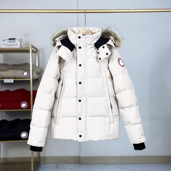 Cross-Border Putian Goose down Jacket Wyndham29 Model Canadian Style Men's Coat with Large Fur Collar 3808m