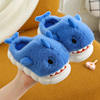 Children's Cotton Slippers Autumn and Winter Cartoon Shark Boys Indoor Non-Slip Teenagers Thick-Soled Warm Home Cotton Slippers