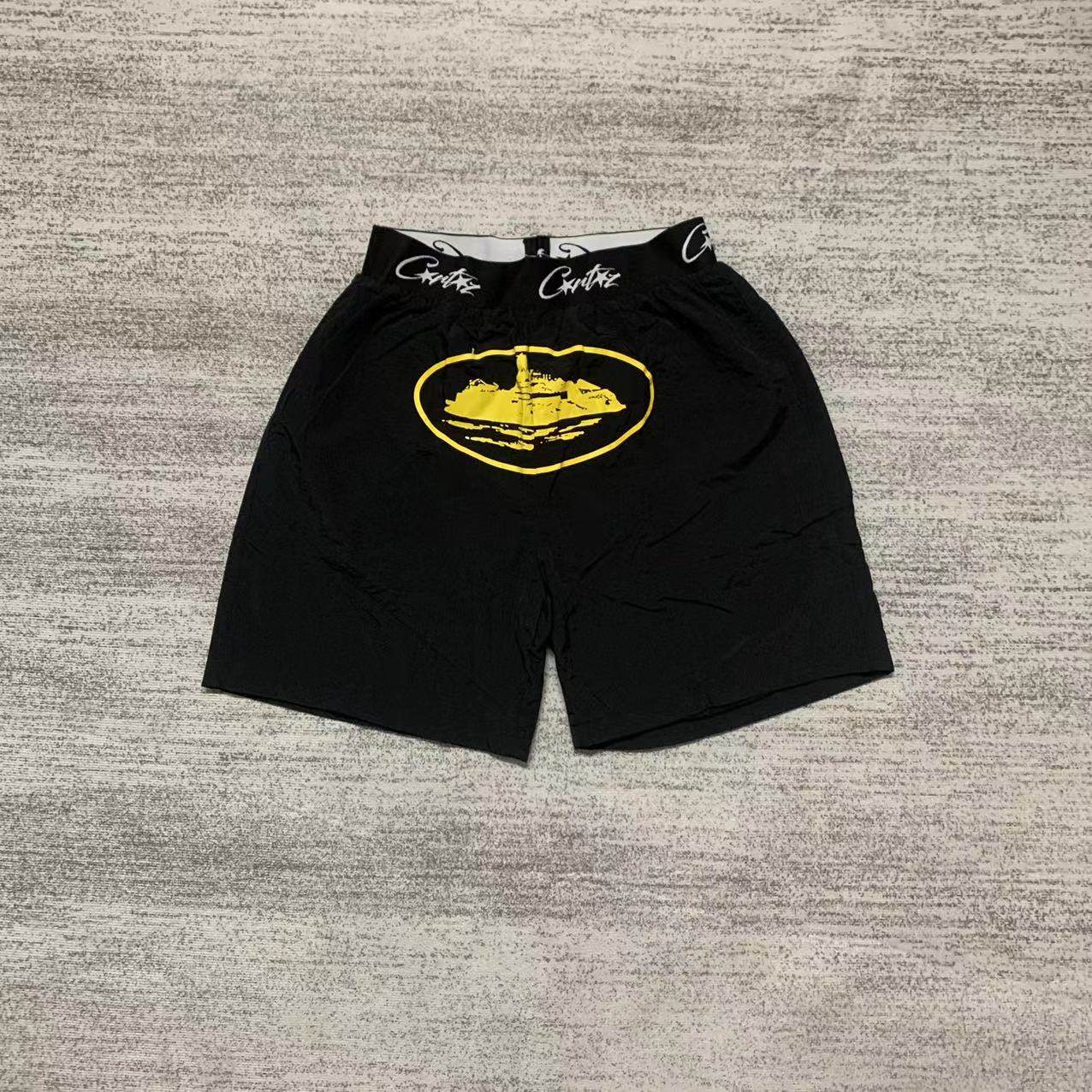 European and American trendy brand Corteiz cruise ship print summer sports loose beach shorts casual versatile quick-drying pants for men