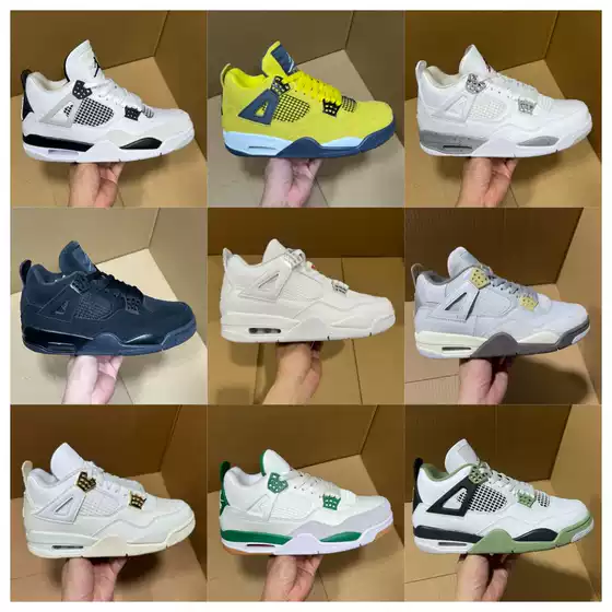 Pure Original Putian Shoes Joe 4 Basketball Shoes Low Top Factory Direct Sales Low Top Campus Versatile and Comfortable Sports and Leisure