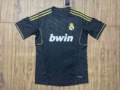 11-12 black real madrid short sleeves