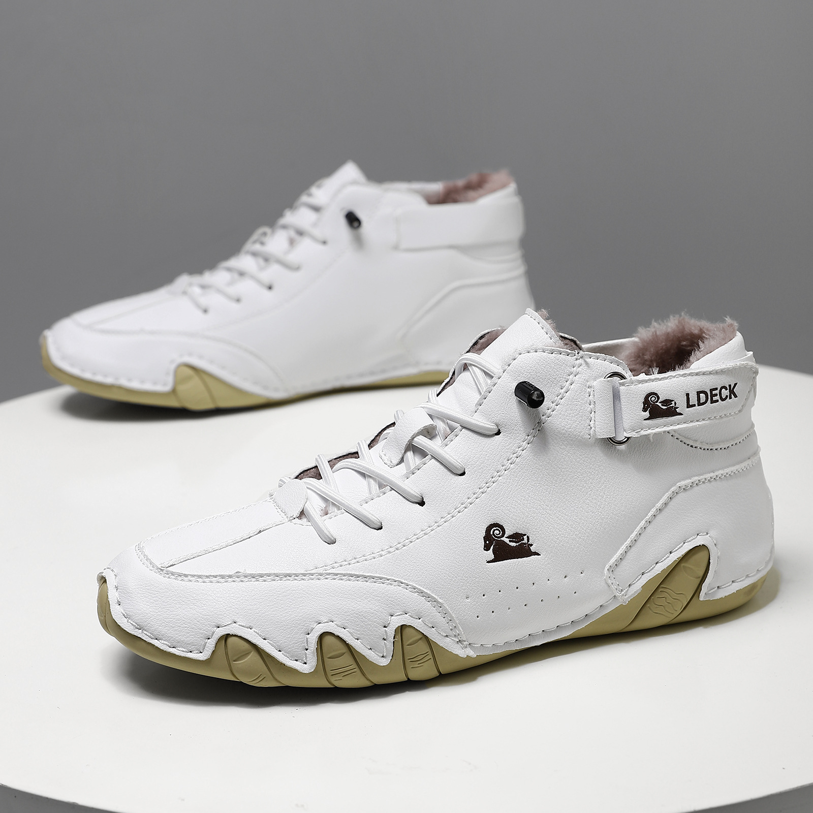 Giày Boot Martin Nam Chất Liệu Vải Bông Big Size Ngoại Cỡ Hàng Mùa Xuân Thu Đông