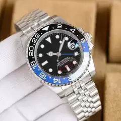 Greenwich Series Watch Coke Ring Sprite Ring Fully Automatic Mechanical Watch 904L Stainless Steel Waterproof Luminous