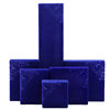 Embossed Right-Angle Velvet Jewelry Packaging Box for Earrings, Pendants, Bracelets, Necklaces, Storage, Wholesale, Hot Stamping Process