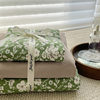 Class A maternal and infant grade cotton double-layer yarn four-piece set Korean floral small fresh cotton quilt cover three-piece bedding 1.8