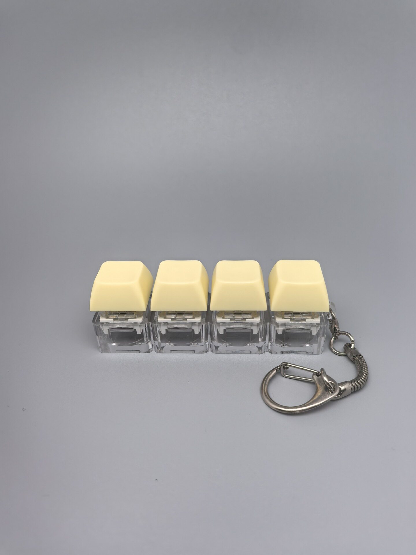 四键马卡龙按键解压玩具钥匙扣键盘办公摸鱼按键解压玩具跨境