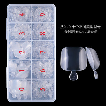 Nail nail nail nail nail nail nail piece transparent natural two-color optional 500 box