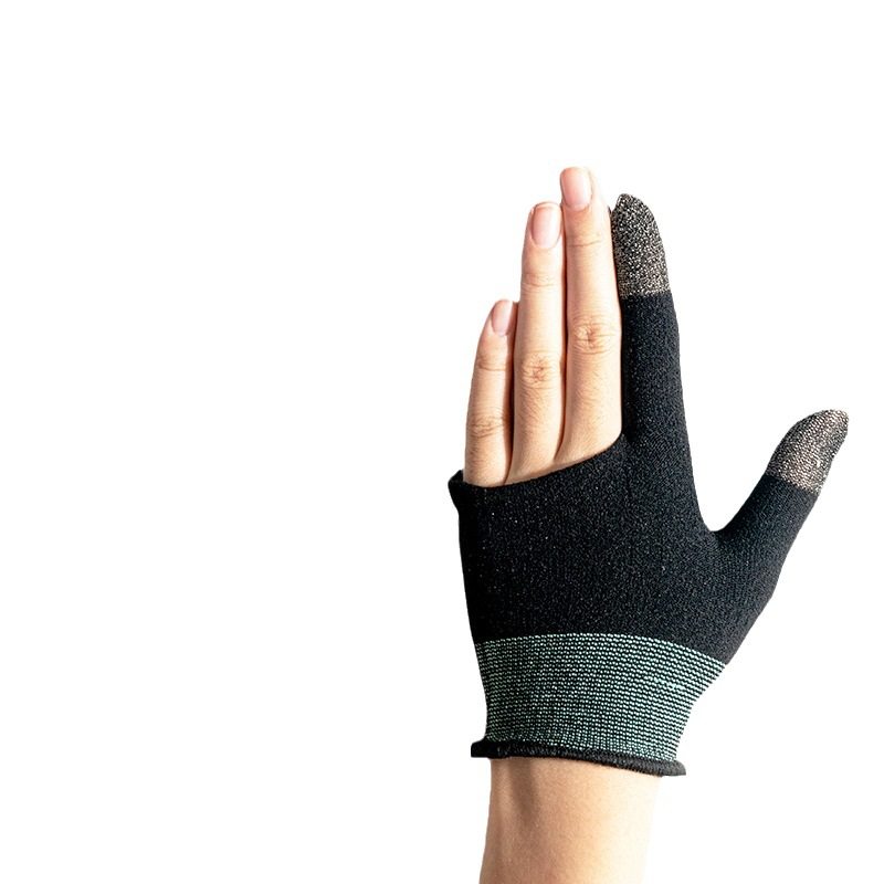 Amazon Explosions Two Finger Silver Fiber E-sports Game Finger Cover Touch Screen Ultra-thin Hand Tour Chicken Finger Cover Artifact