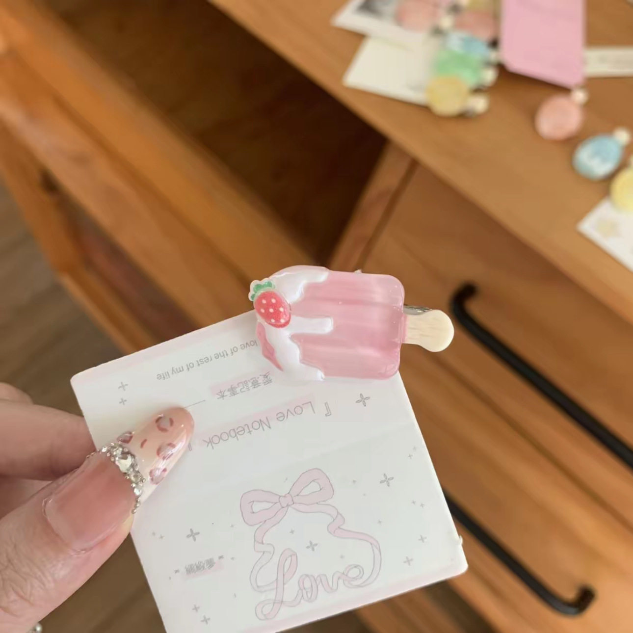 可爱迷你冰淇淋发夹创意搞怪雪糕碎发刘海夹卡通ins风高颜值发卡