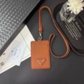 Neck Lanyard Card Holder [Brown]