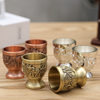 Vintage Home White Wine Cup Creative Small Cup Antique Spirits Cup High-grade One-piece Cup Antique Generation Copper Wine Cup Ornaments