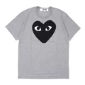 C017 gray Black Heart