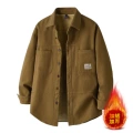 6002-1 Dark Khaki Long Sleeve/Fleece-Lined